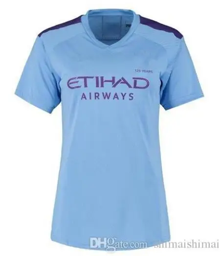 Для женщин и девочек KUN AGUERO MAN CITY 19 20 футбольная майка SILVA maillot SANE женская футбольная рубашка 3-го третьего Стерлинга - Цвет: Women