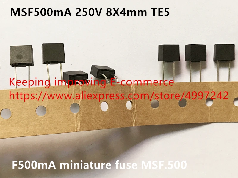 MSF500mA 250V 8X4 мм TE5 миниатюрный предохранитель MSF.500