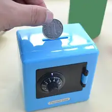 Mini cajas de almacenamiento para dinero, caja de seguridad para ahorro de dinero, billetes, alcancía, regalo, código de banco, 1 unidad