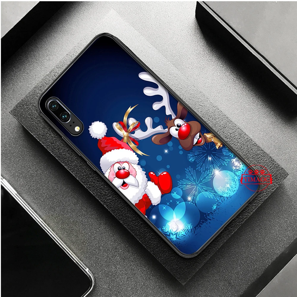 10 Санта Клаус Рождественская силиконовая мягкая чехол для Huawei P8 P9 P10 P20 P30 Lite Pro P Smart Z Plus - Цвет: 10