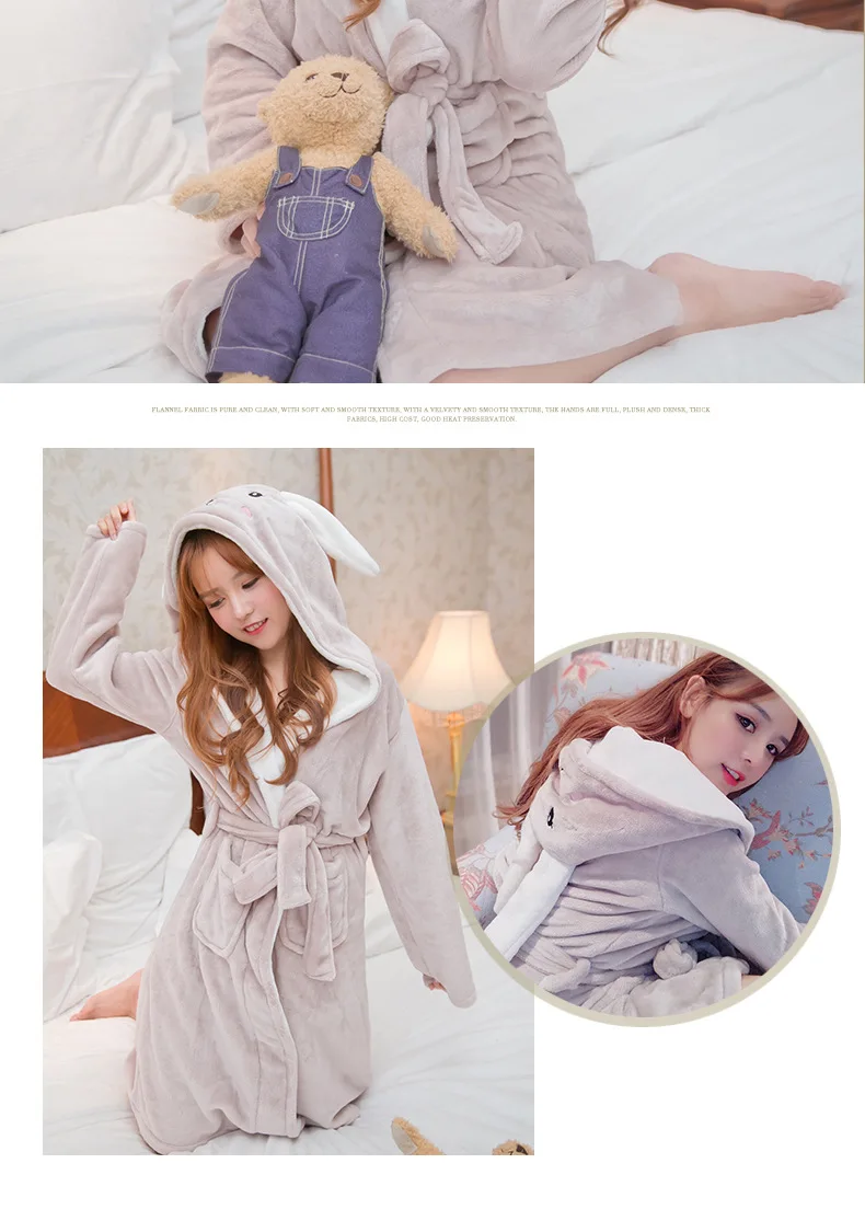 Women Winter Extra Long Thick Grid Flannel Bath Robe Soft Peignoir Sexy Warm Dressing Gown Bathrobe Bridesmaid Wedding Robes