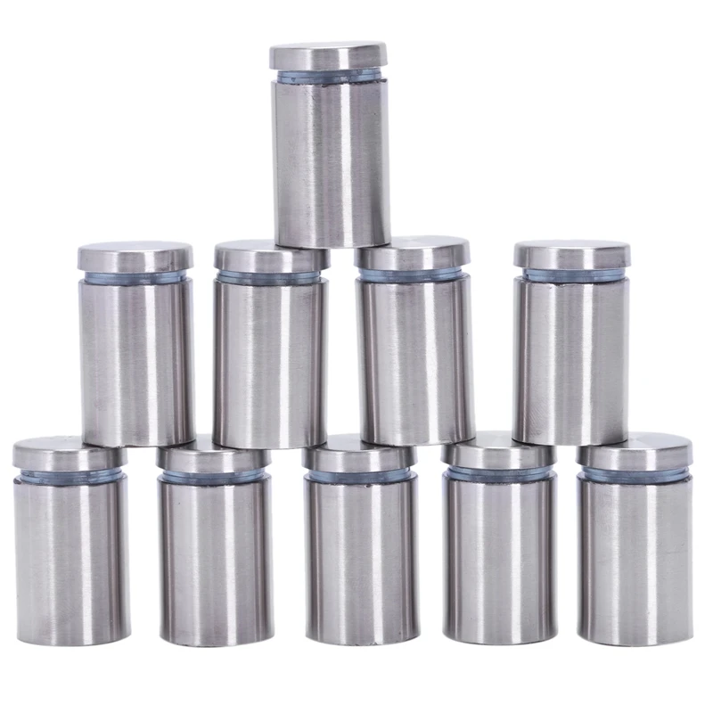 

10 Pcs 25mm x 40mm Stainless Steel Frameless Standoff Clamp for Glass