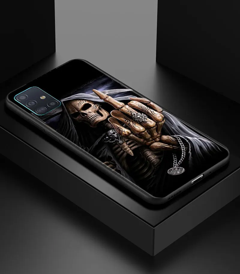 Grim Reaper Skull Skeleton Soft Phone Case Cover