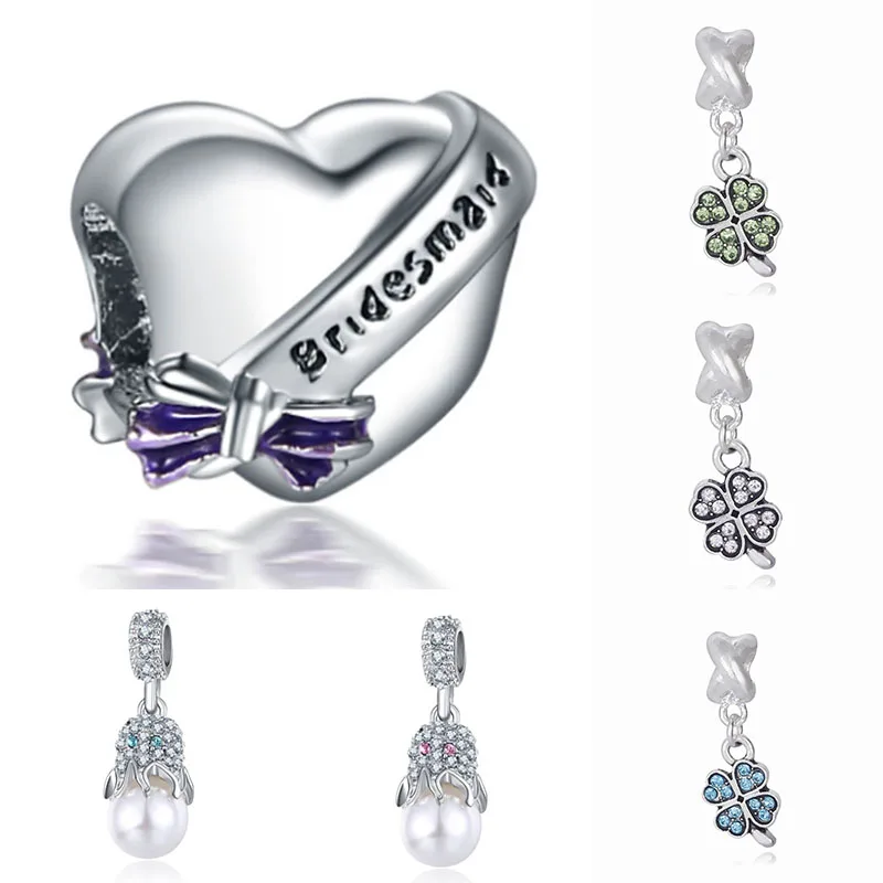 Подвески для браслета Pulseira оригинальные разделительные бусины Joyas De Plata