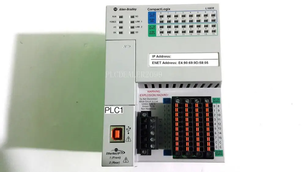 1 предмет; Новинка; 1769-L16ER-BB1B CompactLogix 384KB процессор 1769L16ERBB1B