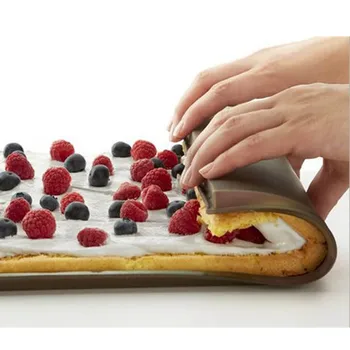 

1 PC Swiss roll pad silicone rolling pad non-stick pan kitchen accessories cake roll mold baking carpet pad pastry tool dropship