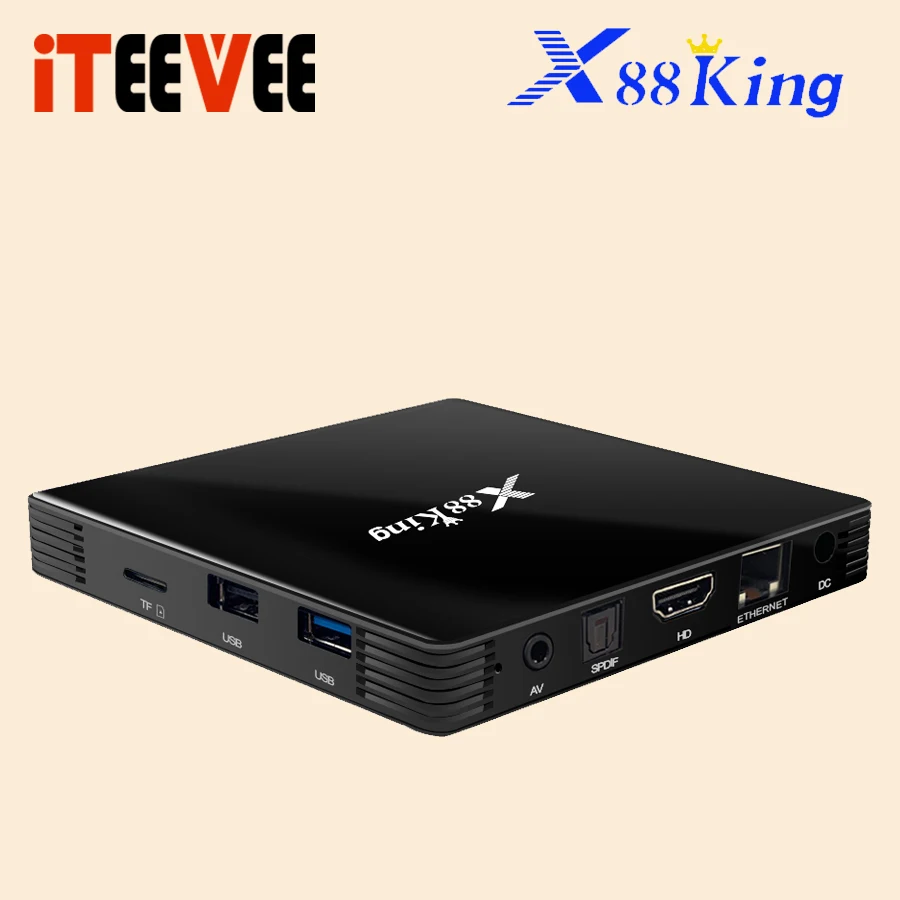 X88 King Android 9.0 TV BOX S922X Hexa-core Mali-G52 MP6 LPDDR4 4GB 128GB Set Top Box Dual Wifi Bluetooth 5.0 1000M LAN Player