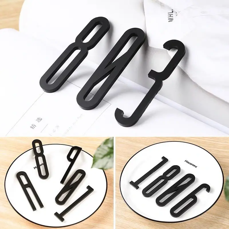 100mm 3.93inches Acrylic House Apartment Numbers Self Adhesive Number Signs On The Door Home Hotel Office Flat Plates | Обустройство