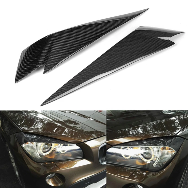 1 пара углеволоконных фар для бровей накладка на веки Bmw X1 E84 2009 2014 автомобильный