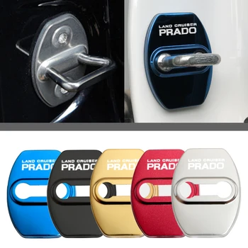 

Door lock decoration protective cover car stickers flags emblem case for Prado 120 FJ150 Land Cruiser 80 car styling accessories