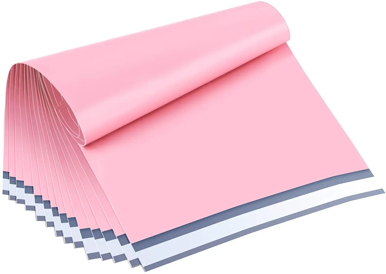 Light Pink Shipping Bags Poly Mailers Light Pink Plastic Packaging