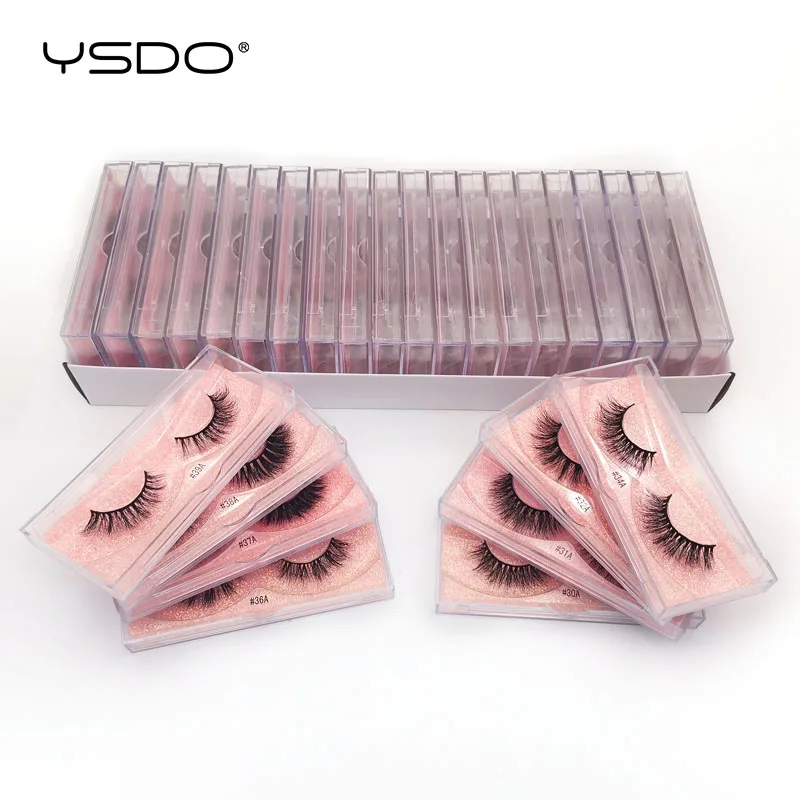 YSDO Оптовая продажа 20 Вт 30 40/50/100 пар оптом 3d искусственной норковые ресницы объем
