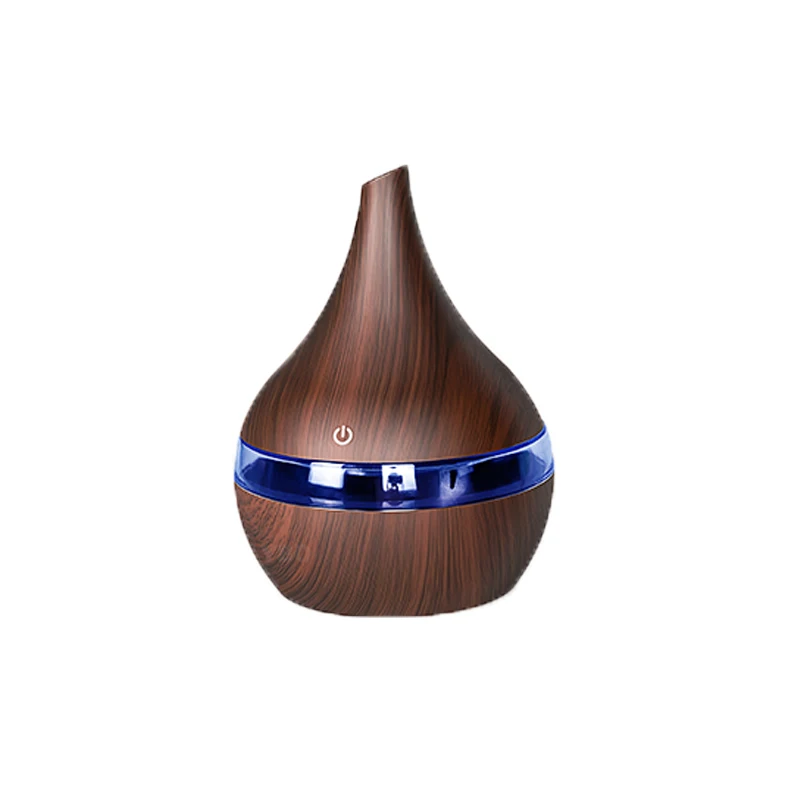 300 мл Мини usb увлажнитель, креативный маленький увлажнитель, Капелька воды, ароматерапия, Фирменный подарок, индивидуальный логотип - Цвет: Dark wood grain