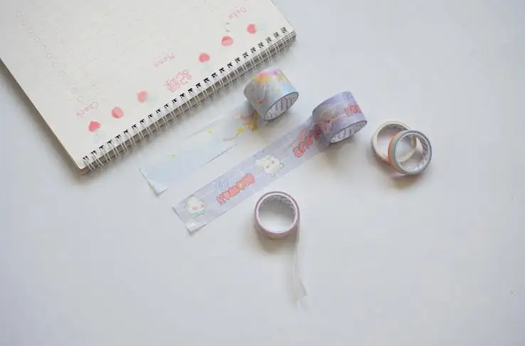 9 шт./упак. Kawaii Rainbow Sky Star декоративные из рисовой бумаги лента Набор DIY Скрапбукинг Маскировочные ленты канцелярский школьный офисный поставка