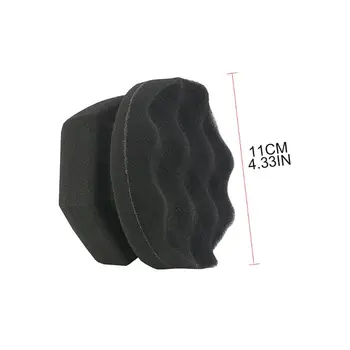 

Car Tire Waxing Sponge Wave Pattern High Fit Hand-held Polishing Waxed Sponge