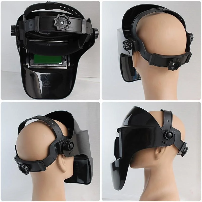 Солнечная Автоматическая Затемняющая защитная маска сварочный шлем регулировка тента Антибликовая линза шлифовальная дуга Tig Mig на голову черный