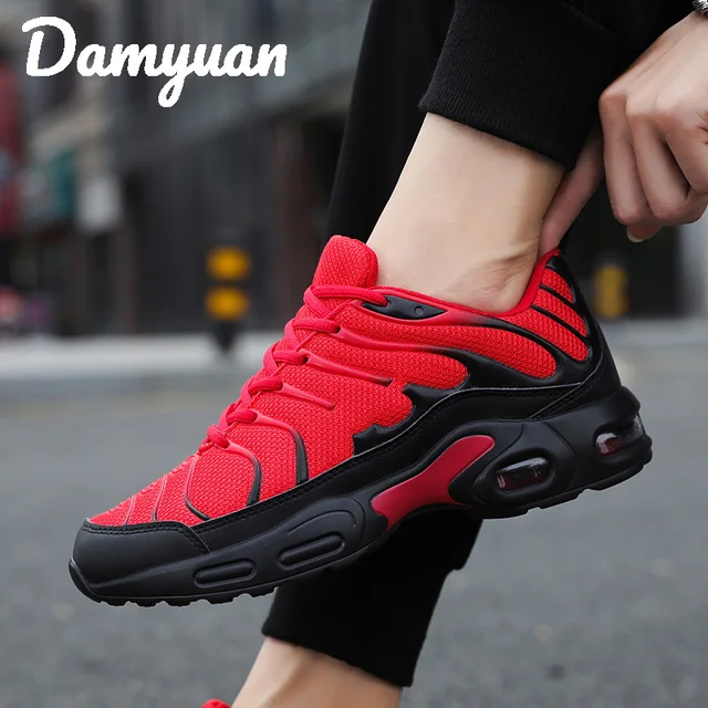 US $20.50 Damyuan 2019 Breathable mesh Men Sneakers Comfortable Air Cushion Outdoor Walking Heightened Red Ru