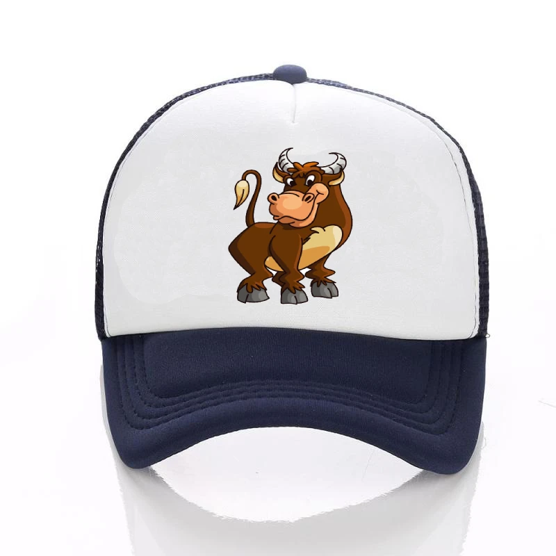 

2019 Fashion Mesh Baseball Cap Unisex Bee Funny Cartoon Tiger Animals Caps Women Men Snapback Cap Dad Hat Summer Adjustable Hats