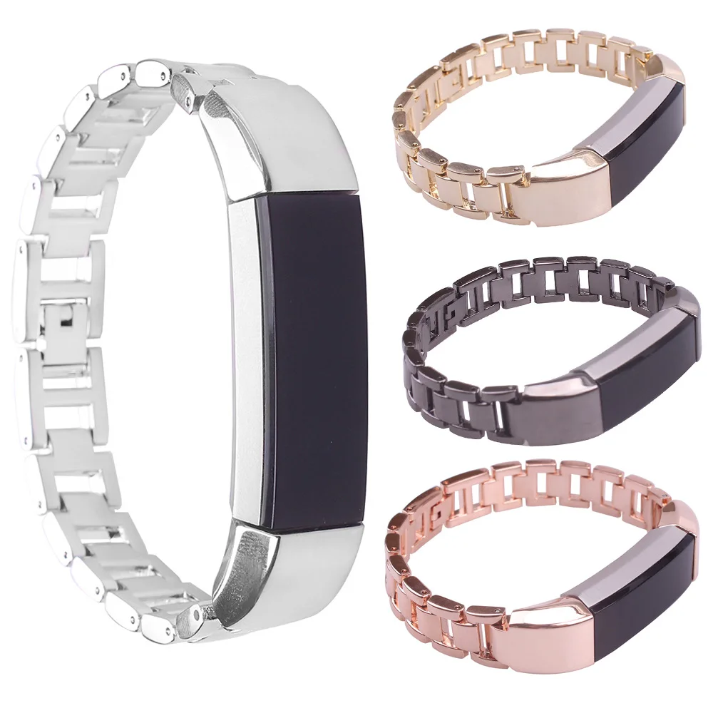 

Suitable for Fitbit Alta HR Smart Bracelet Accessory Chain Wrist Strap Metal Stainless Steel Watch Strap