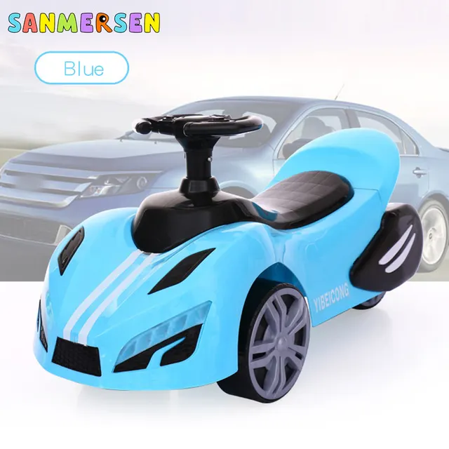 2020 Upgrade 1-3 Old Children's Car Scooter Baby Four Wheel Ride On Toys Car Electric Car For Kids Baby Walker With Light Music 3