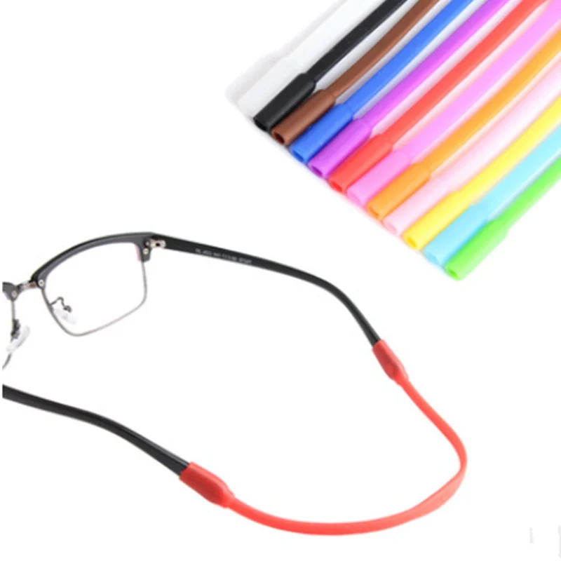 Sports Glasses Lanyard Neck Cord Sunglasses Chain Silicone Straps String 54C5 