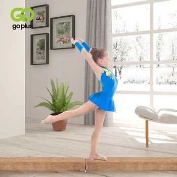 

7' Sectional Gymnastics Floor Balance Beam Soft Suede Anti-slip PU Fabric Foldable Chlid Beginner Training Balance Beam