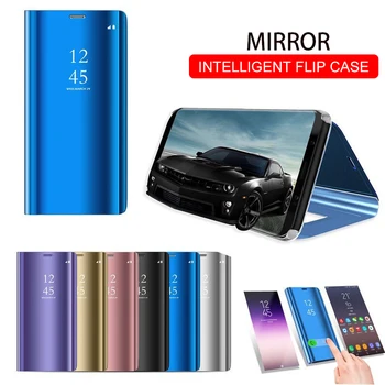 

Smart Mirror Flip Phone Case For Huawei Honor 8X P30 P20 Lite Mate 20 10 Pro Note 10 P Smart Z Y5 Y6 Y9 Y7 Prime 2019 View Cover