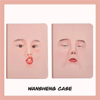 

Funny facial expressions Case for iPad Pro 11 12.9 Case 2018 Multi-Fold Leather Smart Cover Case for iPad mini 4 5 Funda Capa