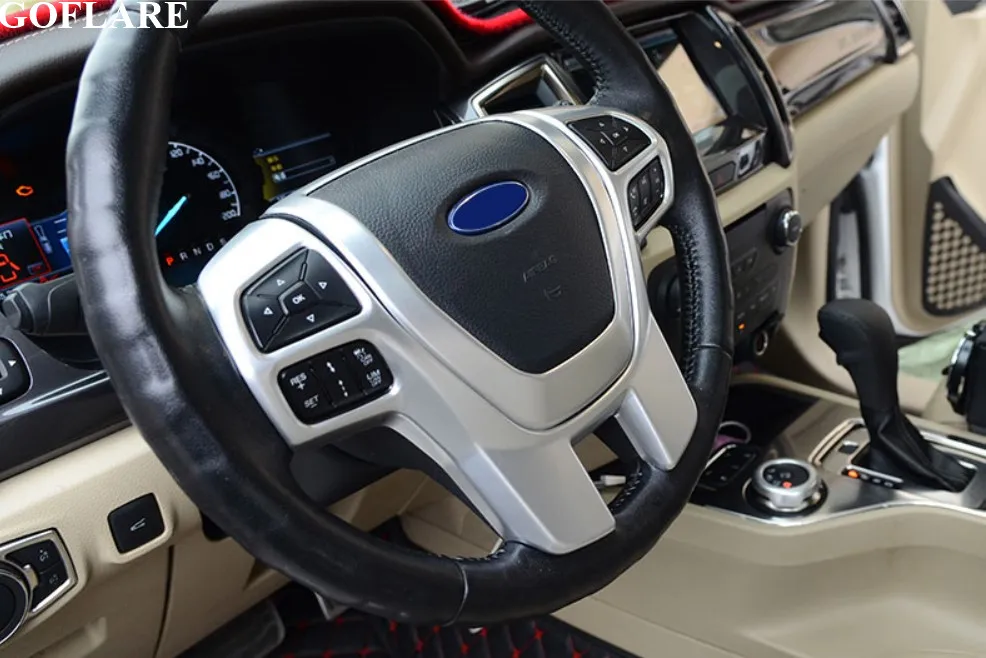 Хромированная Накладка для руля динамика, декоративная наклейка для Ford Ranger Everest Endeavour- аксессуары