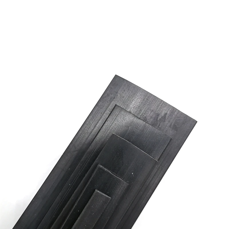 Custom Self-adhesive Solid Silicone Sealing Bar Heat Resist High Temperature Seal Strip Black