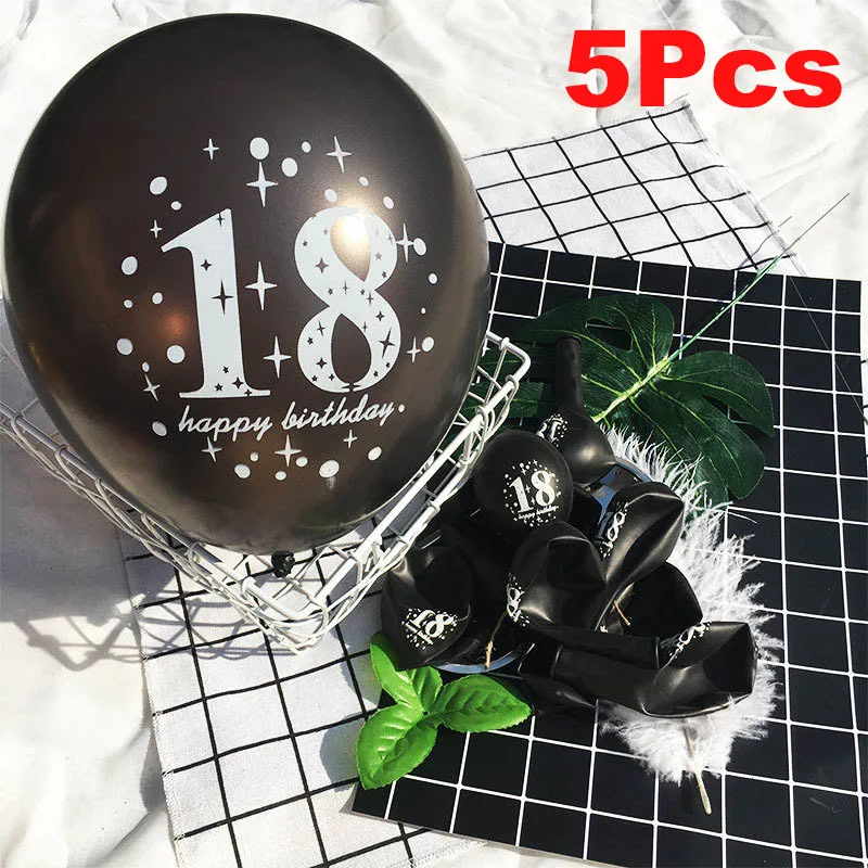 style 11 18 дней рождения праздничные гелиевые шары 18 лет балон День Рождения украшения для взрослых 18 воздушный шар на день рождения Deco S1XN - Цвет: style 11