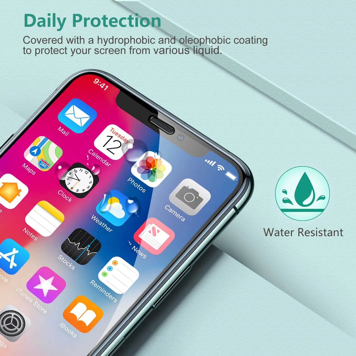 3 шт. полная защита экрана для iPhone 12 11 7 8 XR XS Pro Max ударопрочное закаленное стекло от
