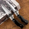 Noire small straight knife hunting knife 440C blade cattle bone handle outdoor tactical defense camping EDC tool knife ► Photo 2/6