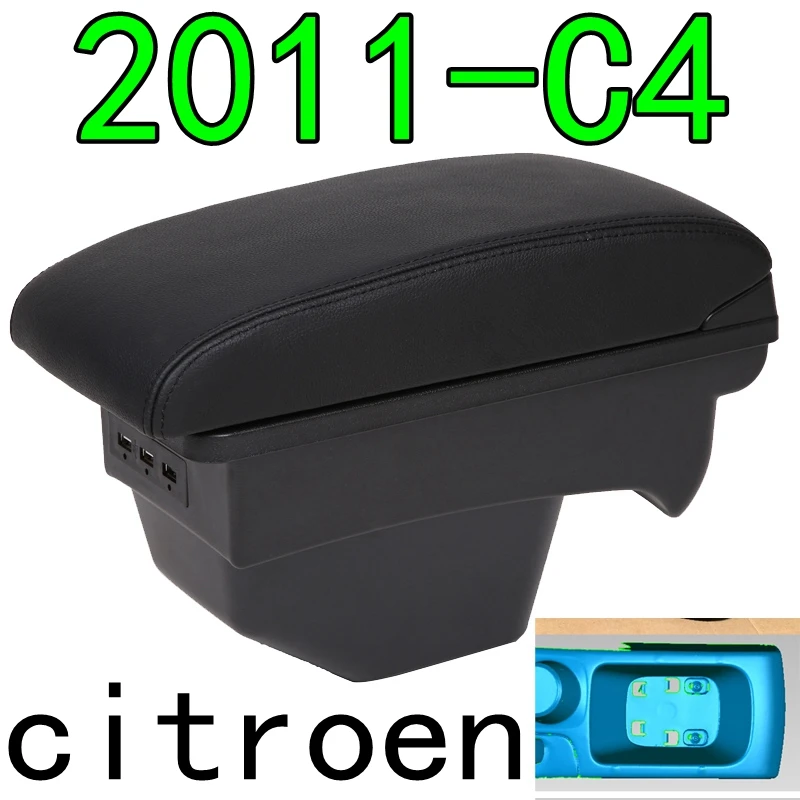 Для Citroen C4 автомобильные аксессуары подлокотник коробка 2011 c4 внутренняя