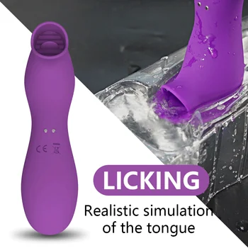 Female Sucking Vibrator Clit Sucker Clitoris Stimulator Female Masturbator Nipple Licking Tongue Oral Adult Sex Toys for Women 6