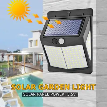

135*100*50mm ABS+PC 1pc/2pcs Three-sided LED Solar PIR Motion Sensor Wall Lamp Waterproof Outdoor Garden Yard Solar Power Light
