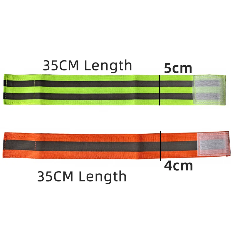 Bracelet réfléchissant 40x3cm, brassard pour la course à vélo, fournitures  de sécurité réfléchissantes - AliExpress