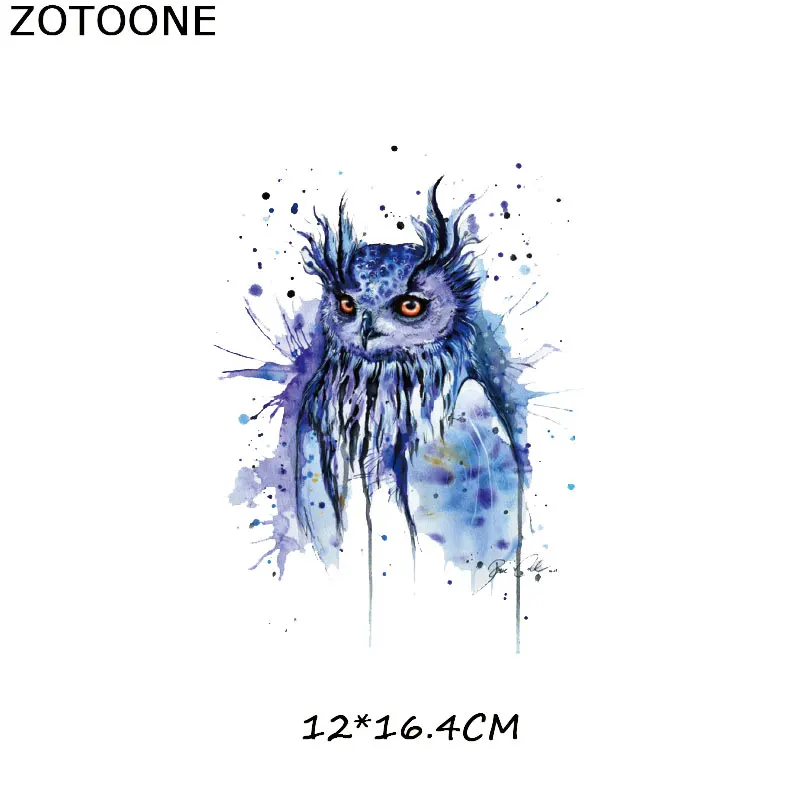 292 ZOTOONE живопись тушью животные гладить на передачу полосатые наклейки на одежду DIY Термоаппликации моющиеся приложения термо-Стикеры для одежды - Цвет: 292