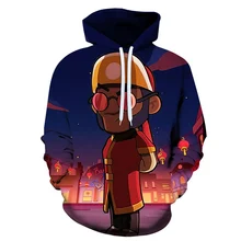 Футболка со звездами для игр; детская одежда с рисунком Леона; толстовки с капюшоном; толстовка унисекс с 3D принтом; Повседневная Уличная одежда; топы