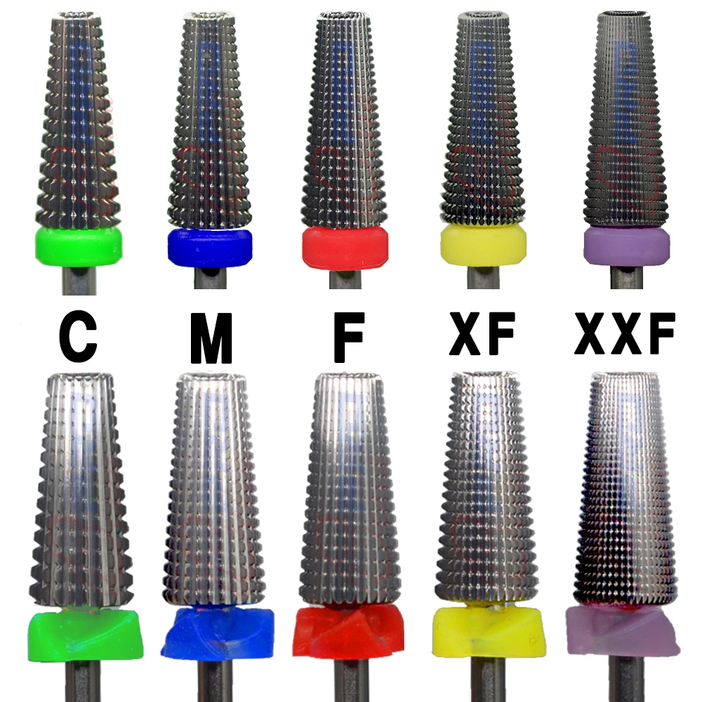 RolinStar Many Sales promotion type Carbide Tungsten barrel stable shank  Accessories Cutter pedicure nail milling drill bits 3