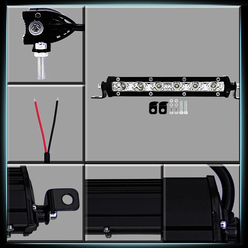 1 шт. внедорожный 7 дюймов светодиодный рабочий свет бар точечные лампочки 18 Вт 4x4 вождения противотуманная фара для Jeep Wrangler транспортных средств ATV Лодка Грузовик внедорожник