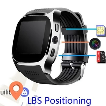 

T8 Bluetooth Smart Watch Android Phone Call Relogio 2G GSM SIM TF Card Camera Smartwatch PK DZ09 V8 Q18 For Android Phone