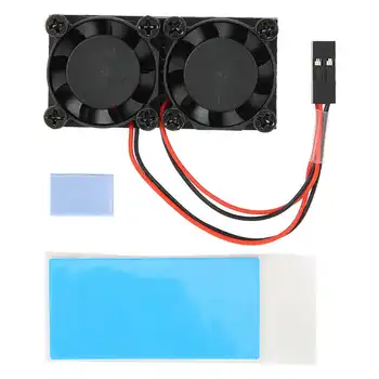 

micro usb computer cables Cooling Fan for Raspberry pi 4B Board Dual Heatsink Module + Thermal Glue 1200MHz 5V internal