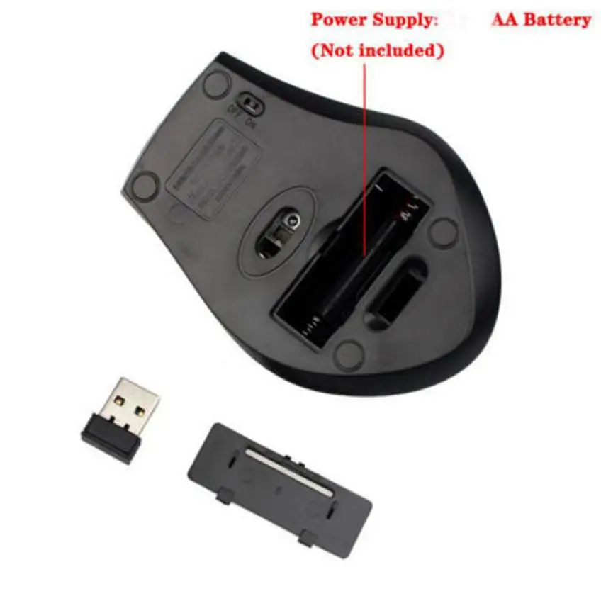 New 2.4GHz 6D USB Wireless Optical Gaming Mouse 2000DPI Mice For Laptop Desktop PC 18Apr04 5