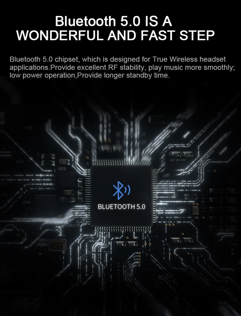 TWS Bluetooth 5,0 стерео гарнитуры спортивные наушники с шумоподавлением настоящие водонепроницаемые беспроводные наушники с микрофоном