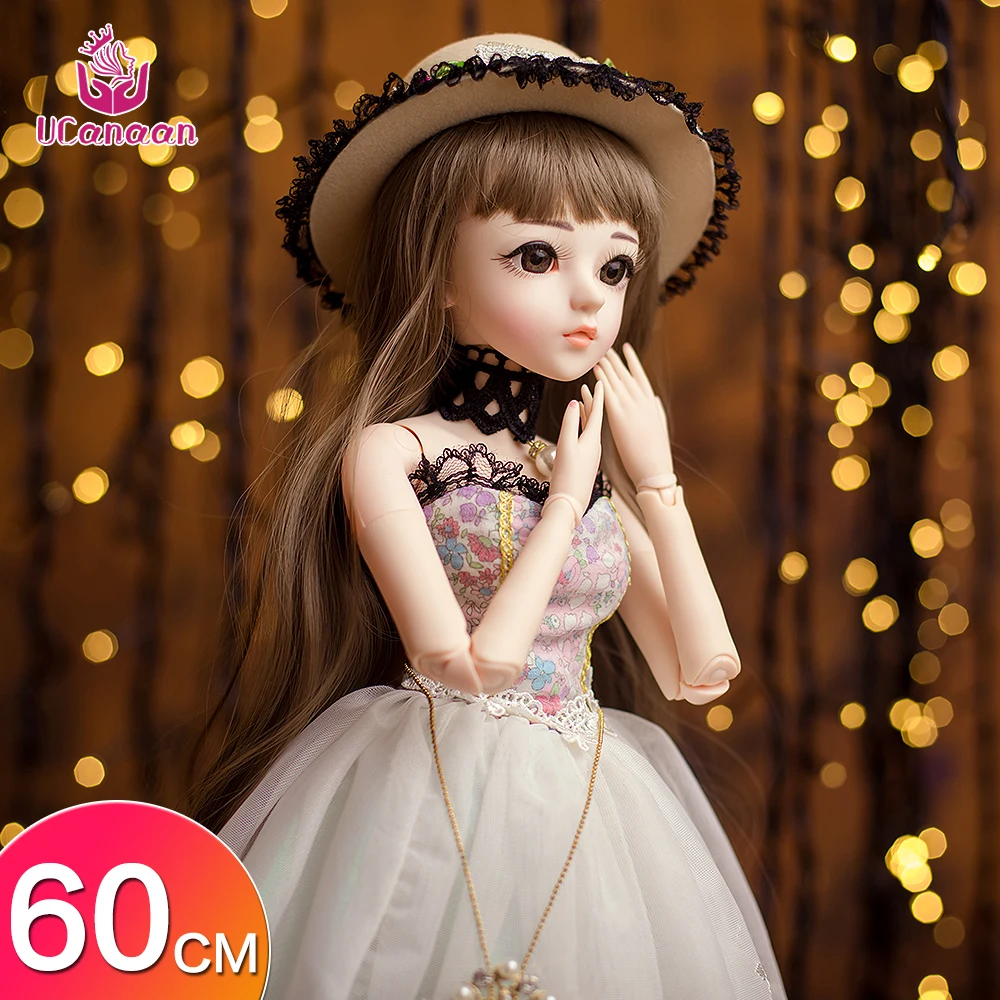 UCanaan 60 см 23 6 ''BJD SD куклы в одежде наряд обувь парик Макияж волос и 18 шаровых