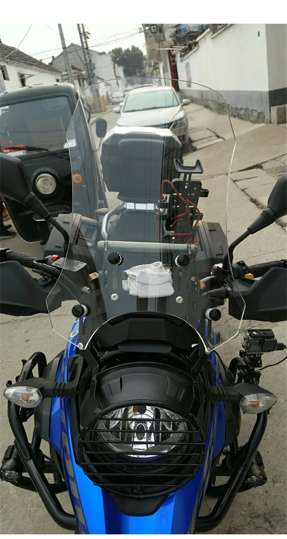 

50CM High Quality Transparent Motorcycle Windshield Windscreen Front Glass for Suzuki DL250 Vstrom DL 250