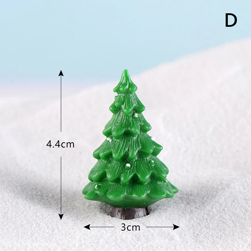 1-5 шт. Рождественская елка миниатюрная Статуэтка снеговик украшение для медвежонка для дома Kawaii Diy Фея Сад узорный полимерный крафтовый