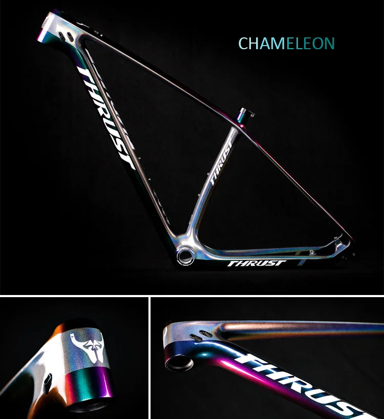 Рама цвета хамелеон + Велосипедная вилка карбоновая рама 29er для горного