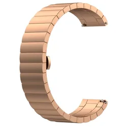 Elegant Stainless Steel Bracelet with Butterfly Buckle - Huawei Watch GT2 Pro (Rose gold)